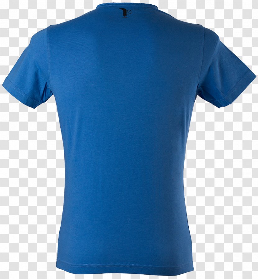 T-shirt Sleeve Polo Shirt Slim-fit Pants Collar - Electric Blue - T-shirts Transparent PNG