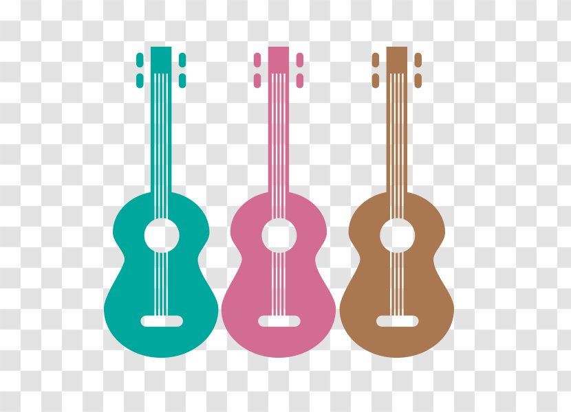Ukulele Acoustic Guitar Graphic Design Logo - Heart Transparent PNG