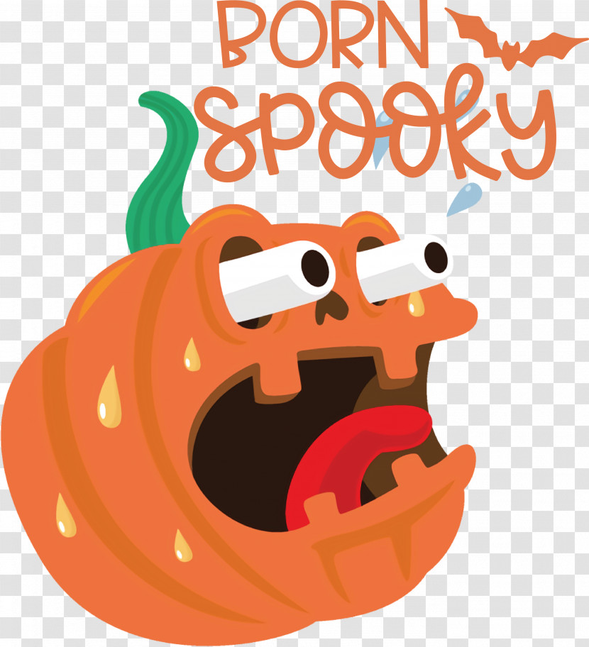 Spooky Pumpkin Halloween Transparent PNG