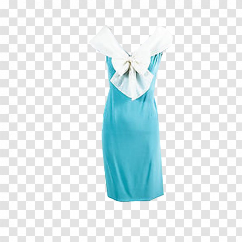 Turquoise Dress - Silk Transparent PNG