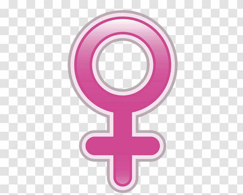 Gender Symbol Female Woman - Number - Feminine Transparent PNG
