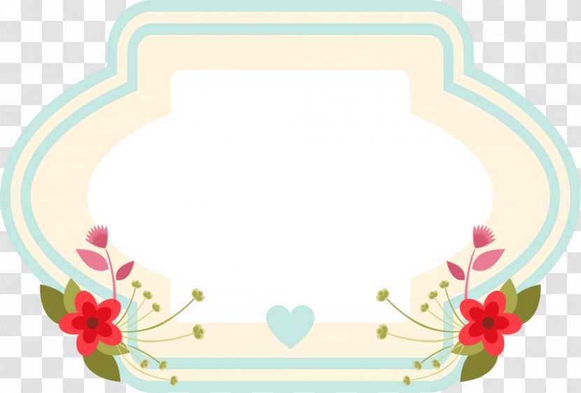 Wedding Tag - Flower - Label Transparent PNG