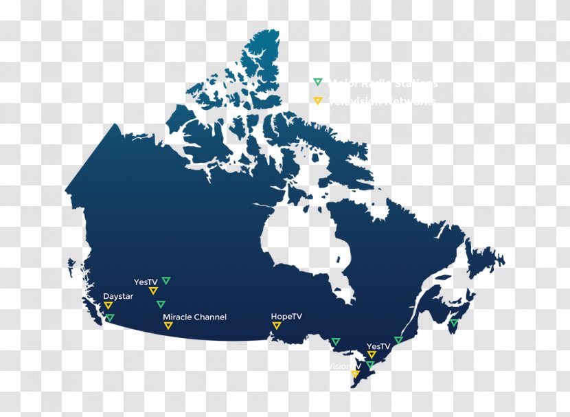 Canada Vector Map - World Transparent PNG