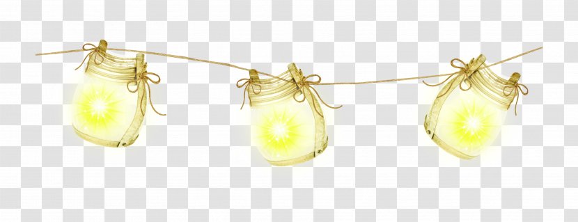 Earring Yellow Body Piercing Jewellery - Beautiful Lamps Transparent PNG