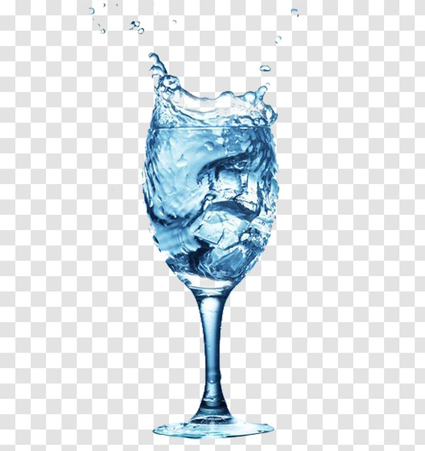 A Glass Of Water And - Drinking - Drinkware Transparent PNG