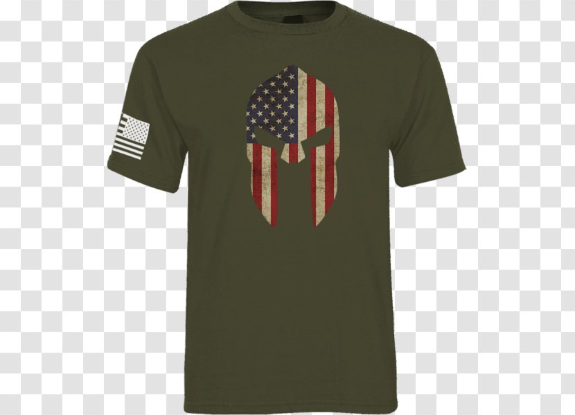 T-shirt Clothing Top Form-fitting Garment - Military - Spartan Helmet Transparent PNG