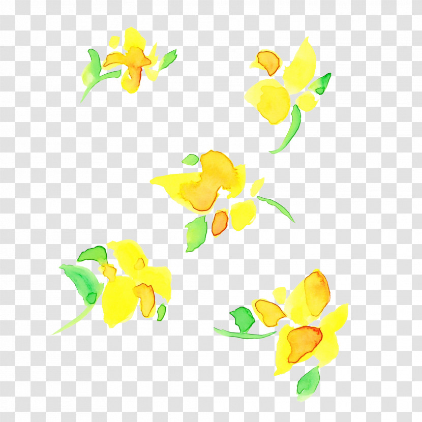 Yellow Leaf Petal Plant Flower Transparent PNG