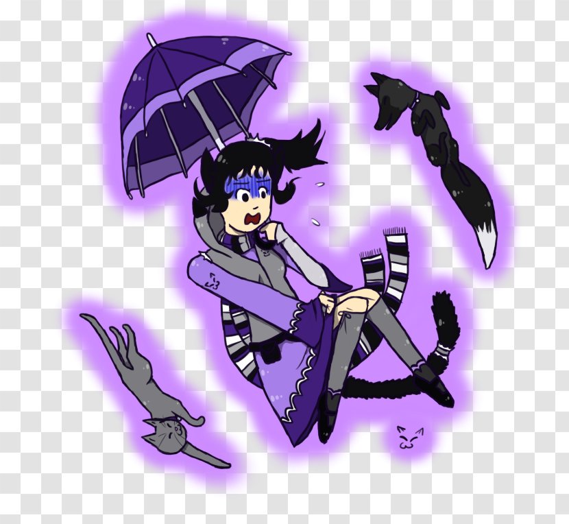 Legendary Creature Cartoon Supernatural - Mythical - Purple Transparent PNG