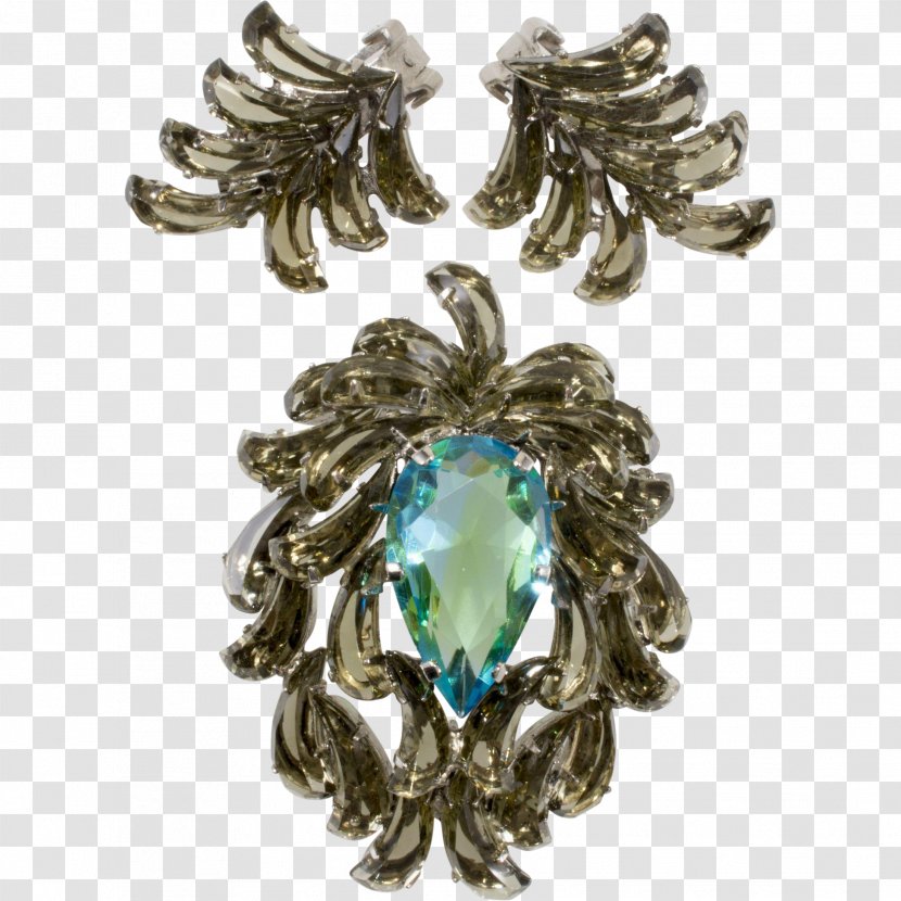 Turquoise Brooch Body Jewellery Transparent PNG