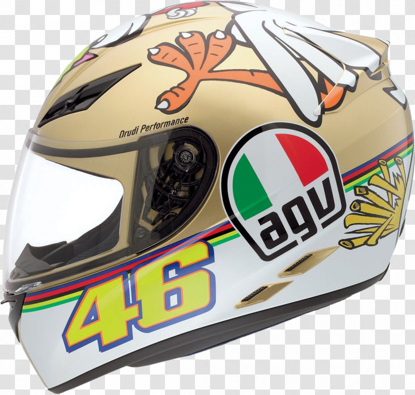 Motorcycle Helmets Grand Prix Racing AGV - Bicycles Equipment And Supplies - Valentino Rossi Transparent PNG