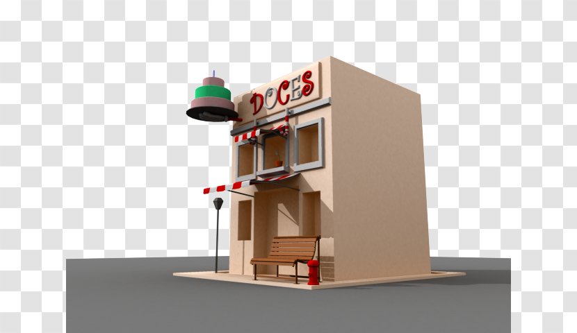 Candy Shop 3D Modeling Computer Graphics Autodesk Maya House Transparent PNG