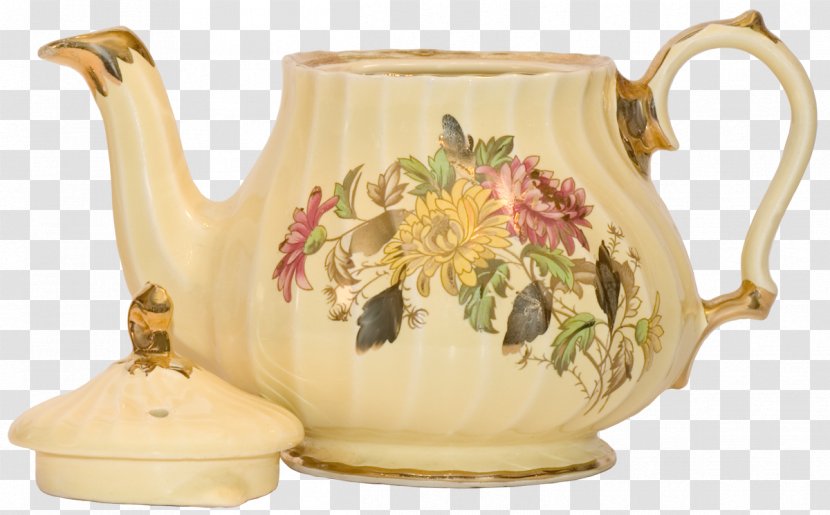 Teapot Ceramic Kettle Coffee - Small Chrysanthemum Transparent PNG