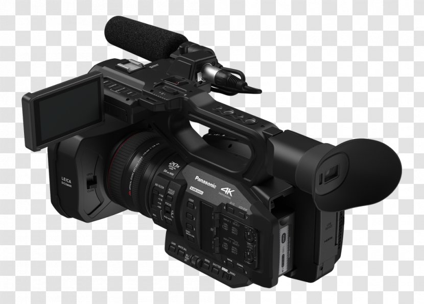 Panasonic AG-UX180 AG-UX90 4K Resolution Video Cameras - Zoom Lens - Camera Transparent PNG