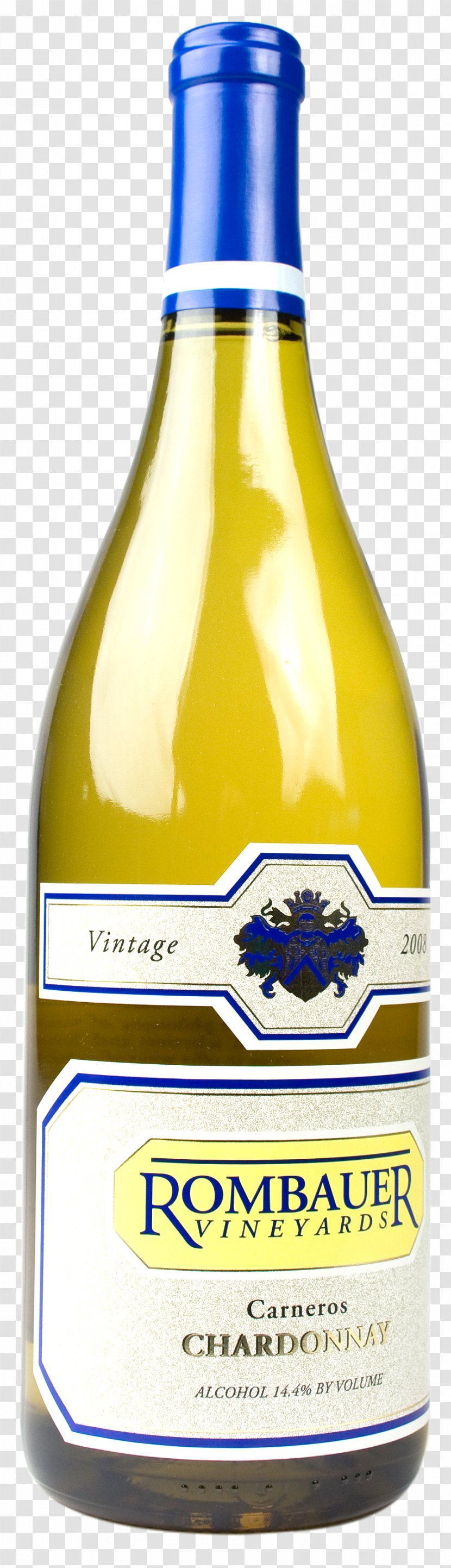 Liqueur White Wine Rombauer Chardonnay Transparent PNG