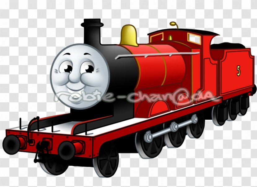 James The Red Engine Thomas Sodor Train Percy - Vehicle Transparent PNG