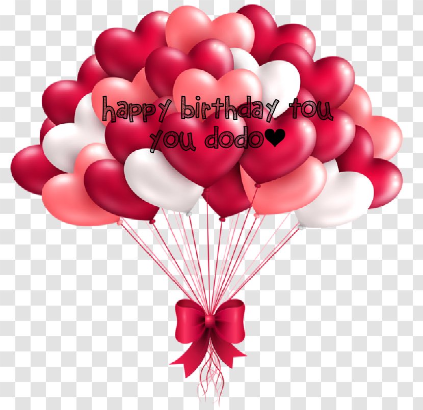 Birthday Balloon Heart Valentine's Day Clip Art - Love Transparent PNG