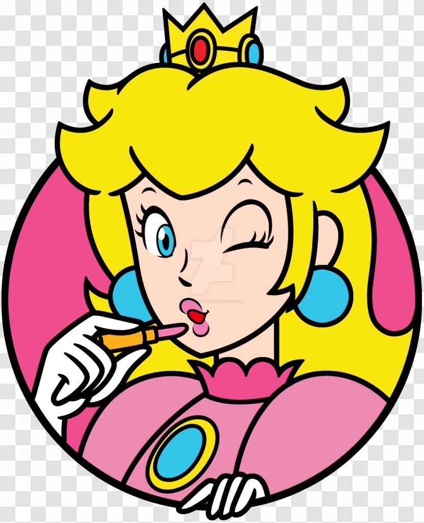 Princess Peach Rosalina Daisy Art - Lipstick Transparent PNG