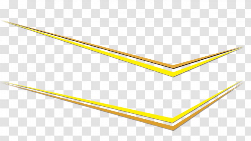 Paper Angle Yellow - Arrow Light Effect Transparent PNG