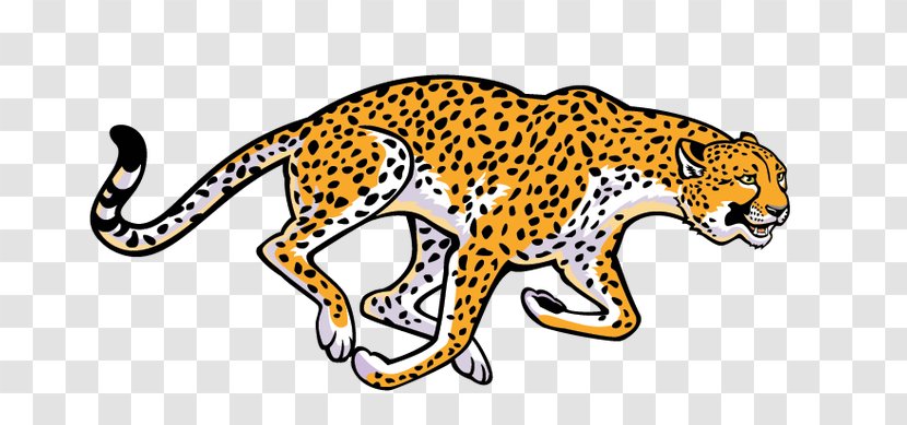 Cheetah Black And White Illustration - Royaltyfree - Cliparts African Animals Transparent PNG