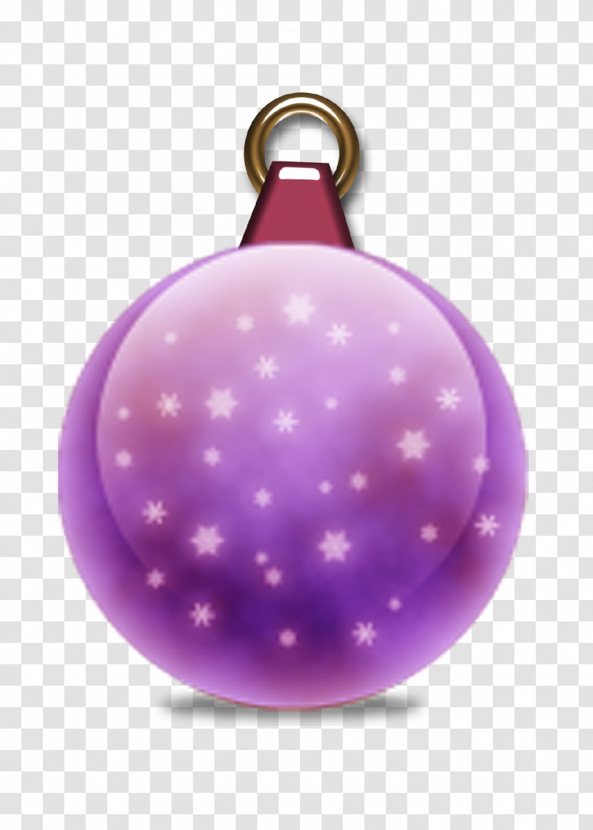 Christmas Ornament Santa Claus Bombka Violet - Boule Transparent PNG