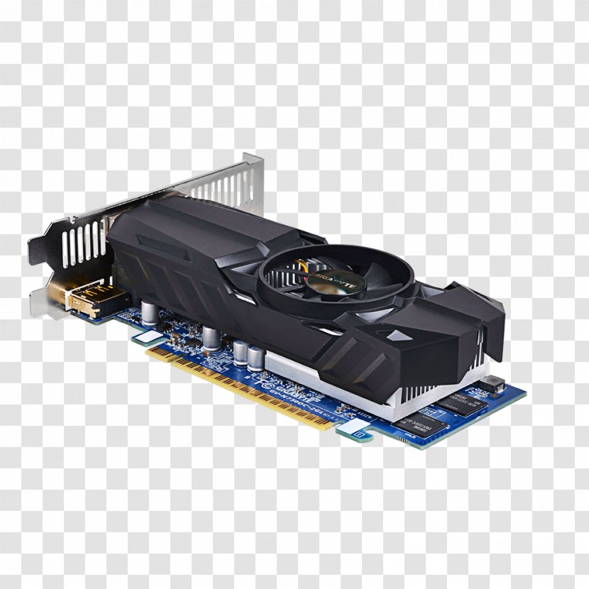 Graphics Cards & Video Adapters GeForce GDDR5 SDRAM Gigabyte Technology PCI Express - Card - Low Profile Transparent PNG