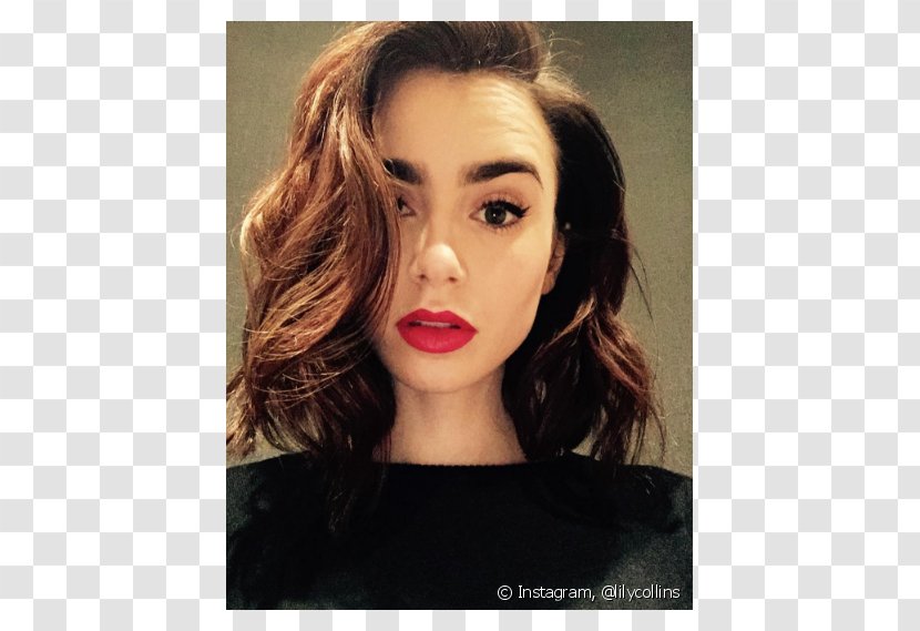 Lily Collins 2017 Cannes Film Festival The Last Tycoon Make-up Female - Watercolor - Bob Hair Transparent PNG