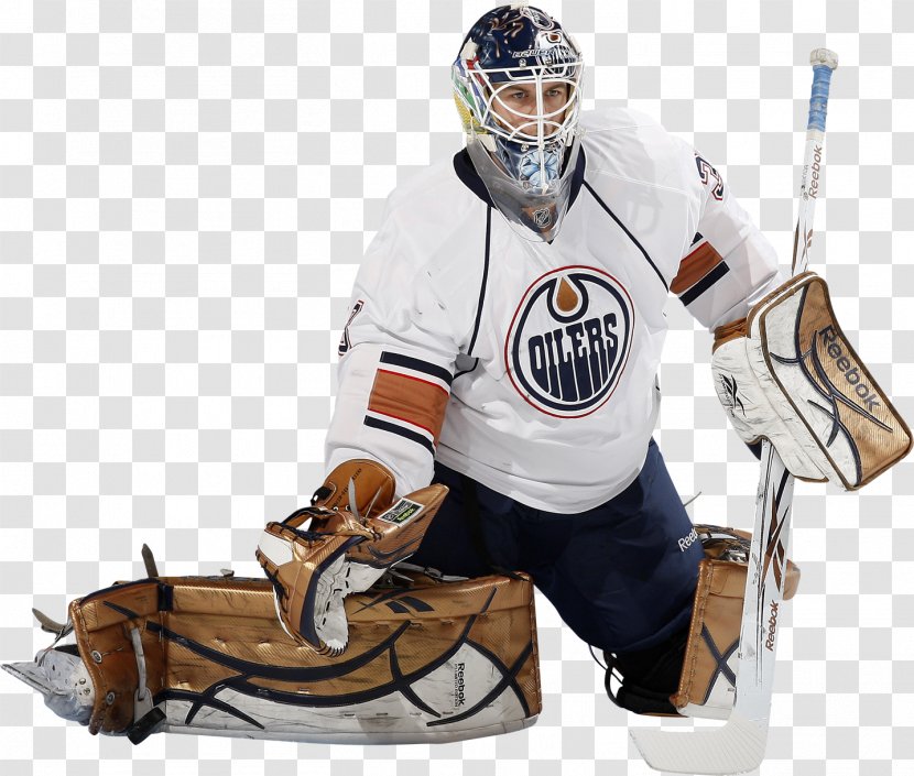 Goaltender Mask Edmonton Oilers Ice Hockey Protective Gear In Sports - Baseball Transparent PNG