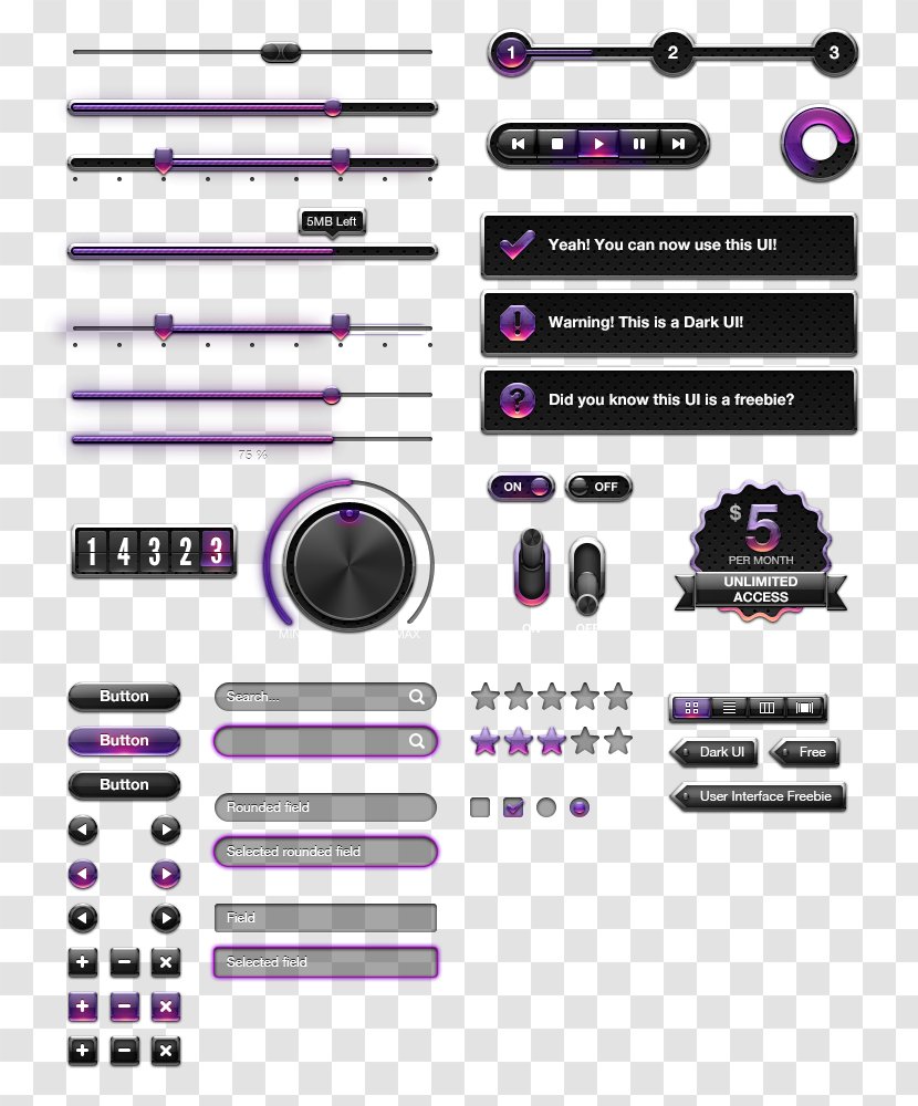 Euclidean Vector Icon - Violet - Purple Texture UI Button Transparent PNG