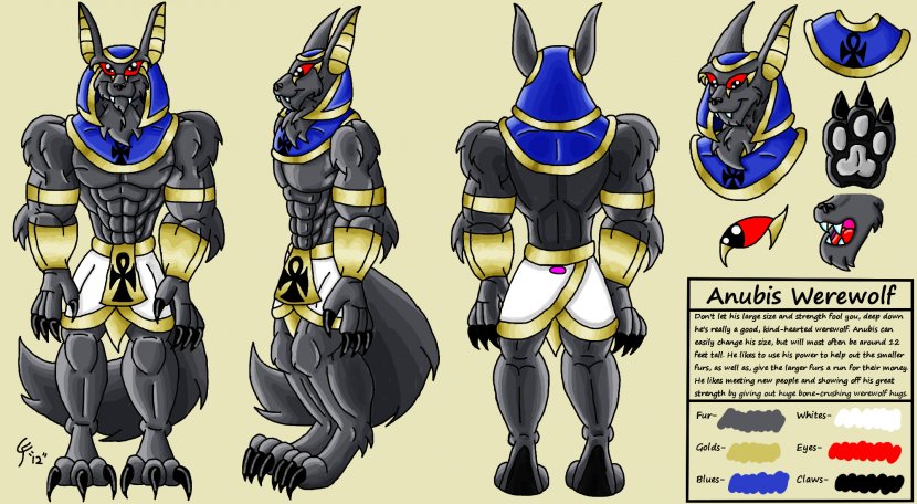 Anubis Werewolf Muscle Ankh - Armour Transparent PNG