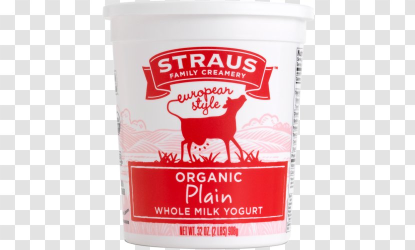 Organic Food Milk Straus Family Creamery Yoghurt - Cream Transparent PNG