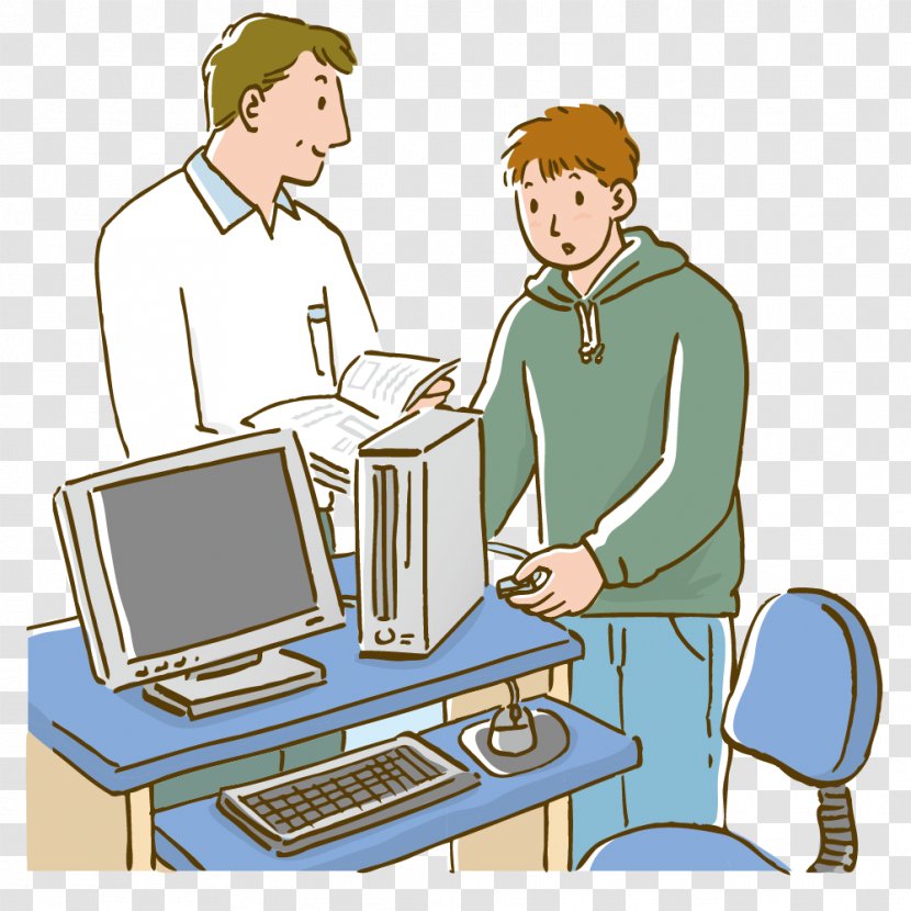 Digital Video Computer Clip Art - Desk - Repair Staff Transparent PNG