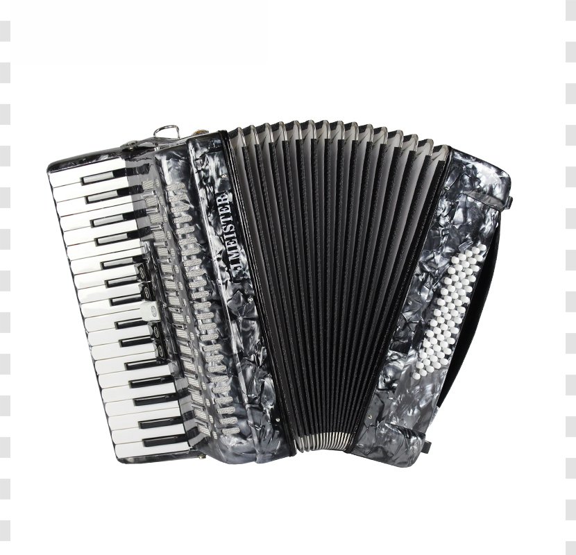 Trikiti Accordion Germany Musical Instrument - Flower - Silver Transparent PNG