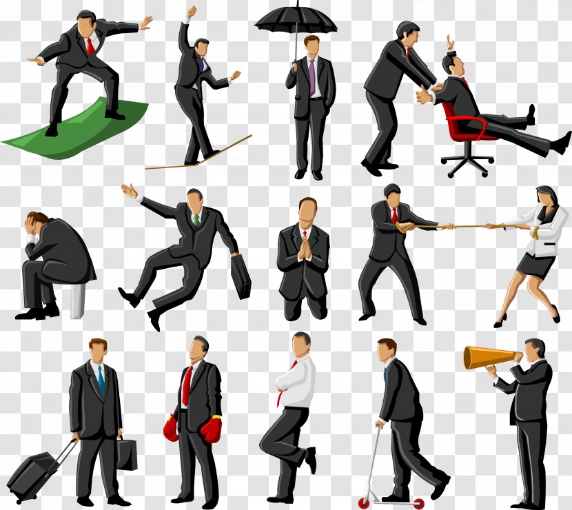 Businessperson Royalty-free Illustration - Photography - Vector Business People Collection Transparent PNG