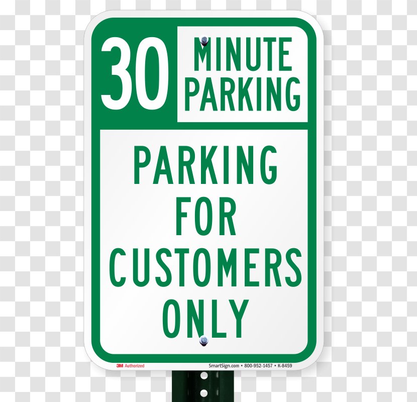 Car Park Disabled Parking Permit Sign - Stand For 30 Minutes Transparent PNG