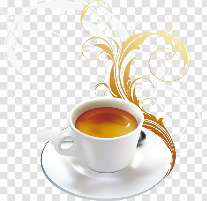 Coffee Milk Cafe Tea Cappuccino - Time Transparent PNG