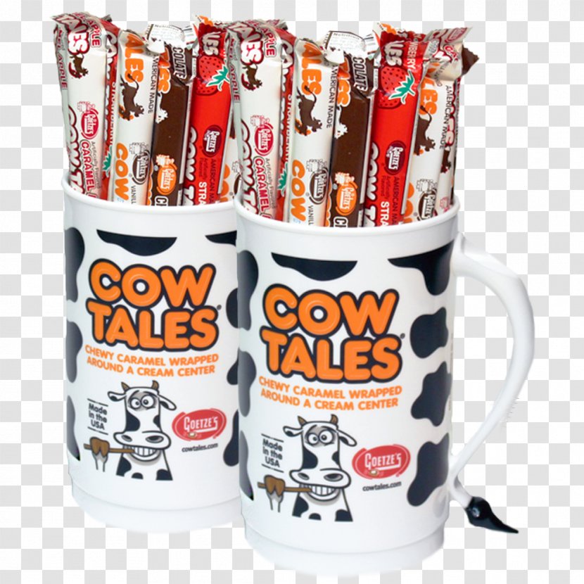 Cream Goetze's Candy Company Miniature Cattle Caramel Apple Cow Tales - Cake Transparent PNG