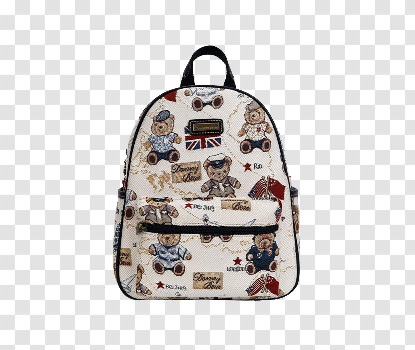 Handbag Bear Backpack Satchel - Tree - Pattern Bag Transparent PNG