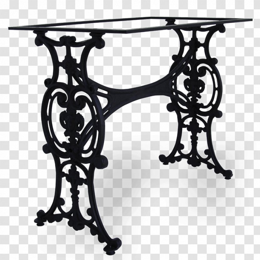 Table Furniture Cast Iron Casting Aluminium - Outdoor Transparent PNG