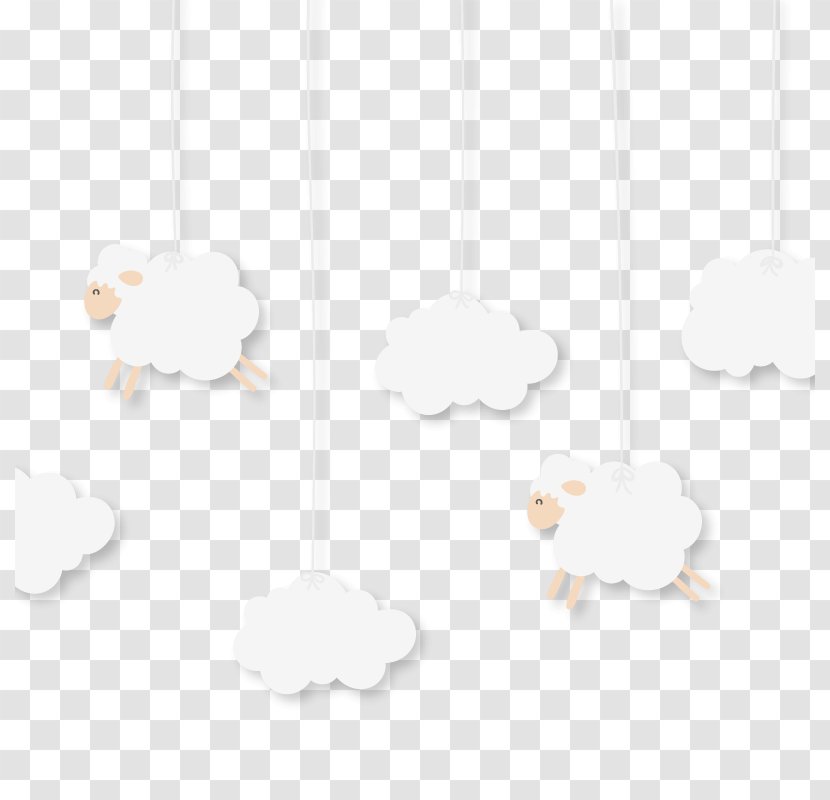 Flooring Area Angle Pattern - Vector Clouds And Sheep Transparent PNG