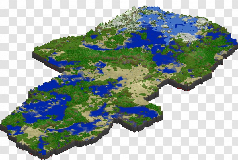 Minecraft Water Resources Map Biome Tree - World - End Transparent PNG