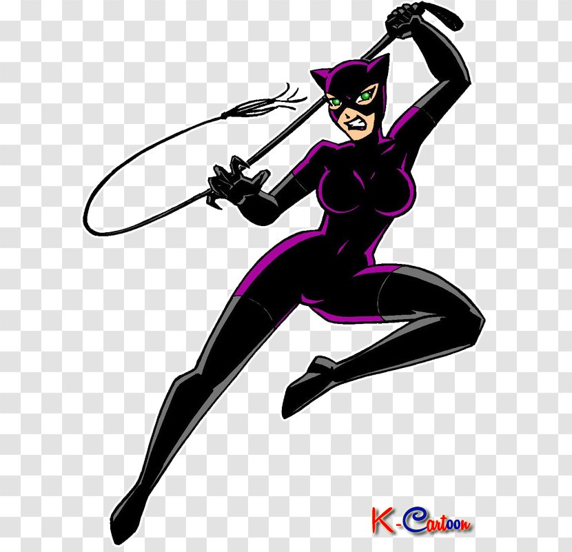 Catwoman Cartoon High-definition Video - Highdefinition Television - Vektor Transparent PNG