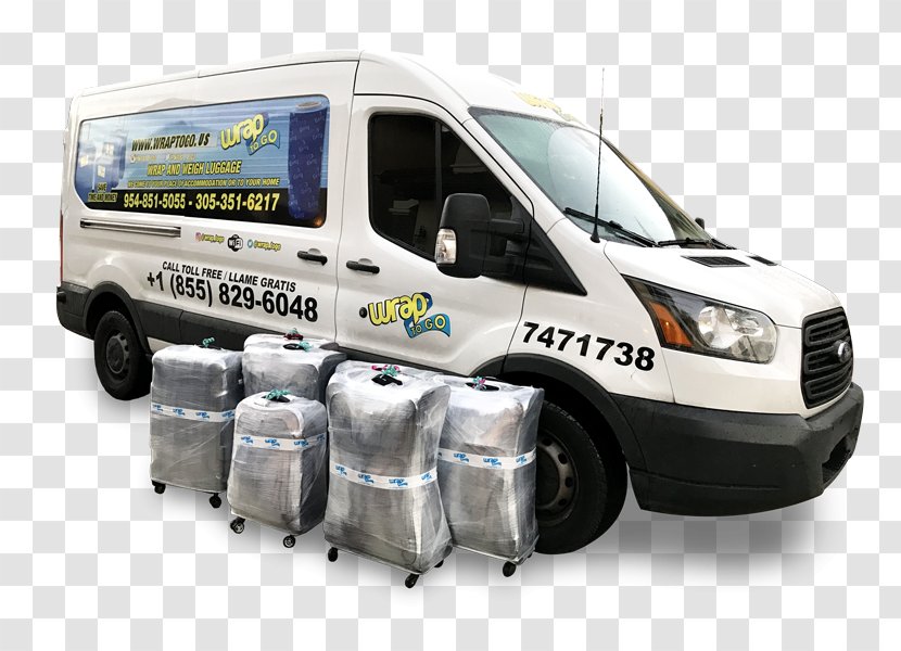 Compact Van Car Wrap To Go Baggage Transport - Commercial Vehicle Transparent PNG