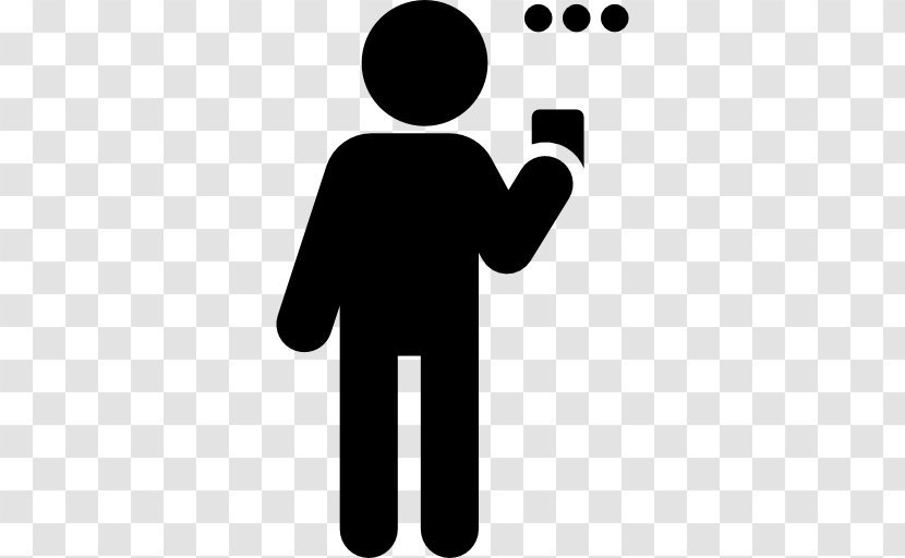 People Take The Phone - Avatar - Silhouette Transparent PNG