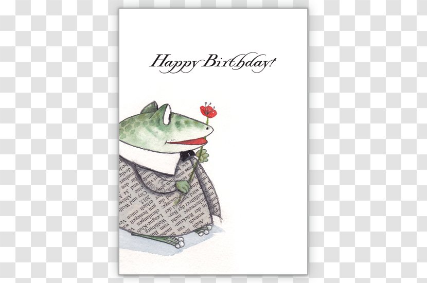 Greeting & Note Cards Frog Christmas Card Birthday Saying - Amphibian Transparent PNG