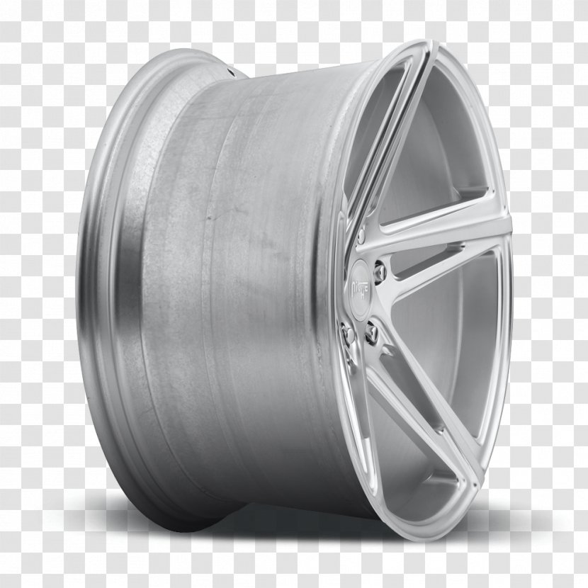 Alloy Wheel Spoke Tire Rim - Brushed Transparent PNG
