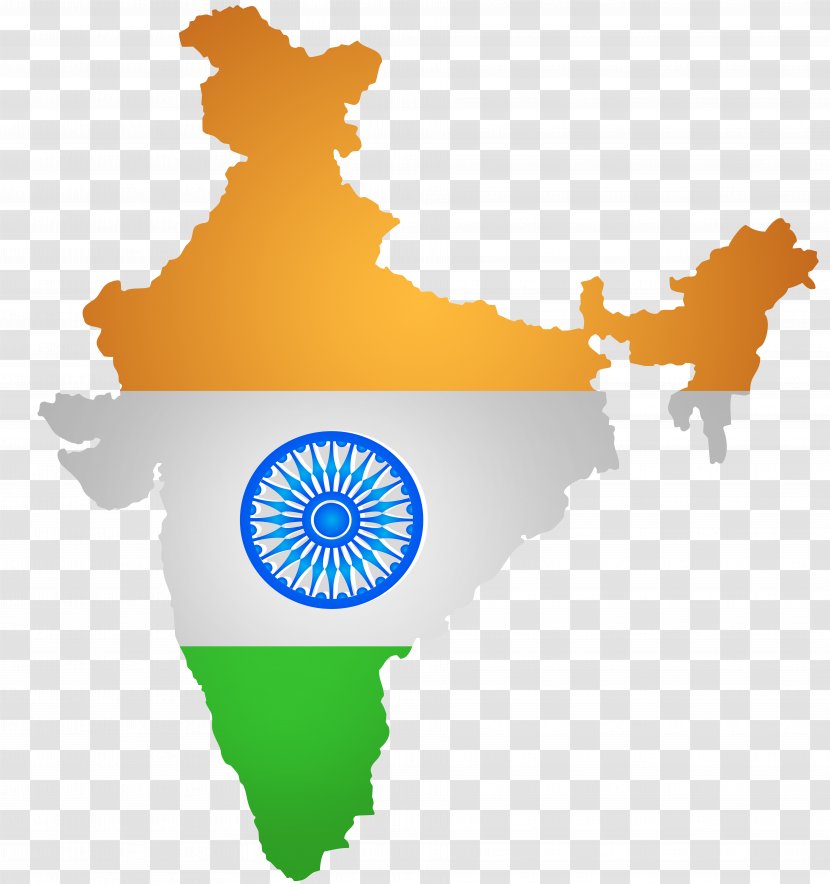 India Blank Map - Silhouette Transparent PNG