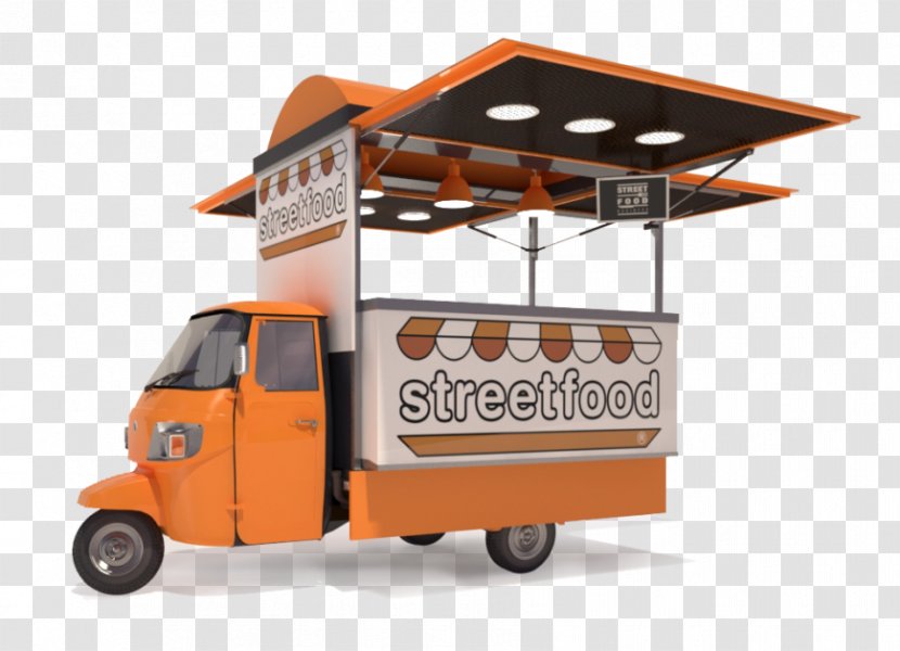 Street Food Piaggio Ape Truck Cart - Vehicle - Gourmet Buffet Transparent PNG