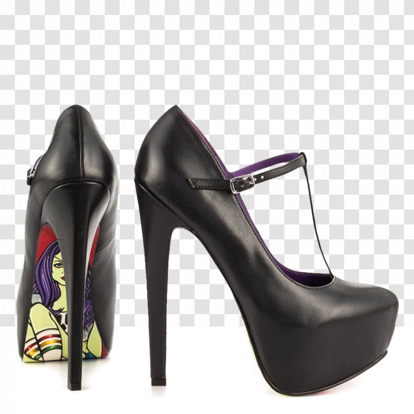 High-heeled Shoe Punk Rock Court Stiletto Heel - Heart - Mary Jane Transparent PNG