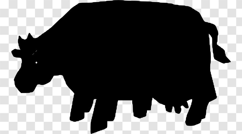 Cattle Mammal Bulldog Clip Art - Silhouette - Bull And Bear Transparent PNG
