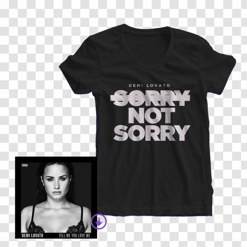 Demi Lovato Tell Me You Love World Tour The Neon Lights T-shirt - Album Transparent PNG